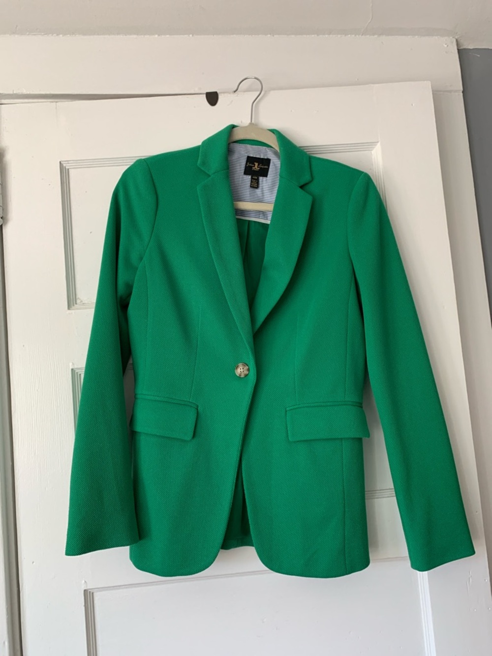 Bright Green Single-Button Women's Blazer